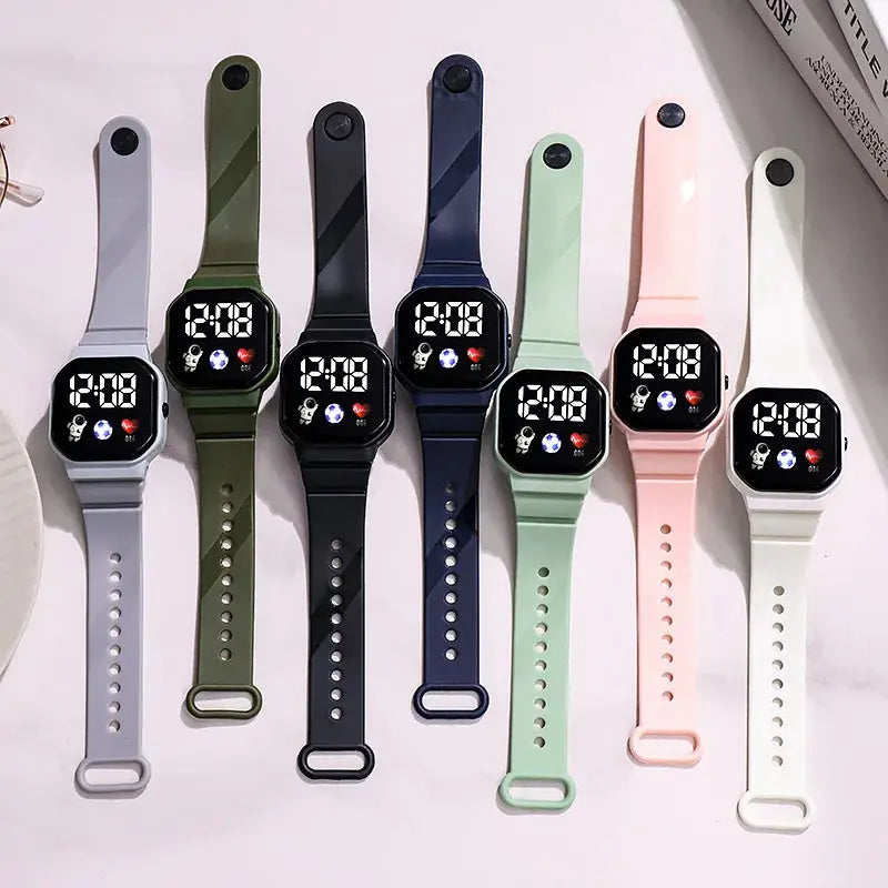 Kids Watch Sport LED Digital Watches Football Silicone Strap Waterproof Electronic Wristwatch for Children Boys Girls Gifts Zenn Organics Inc