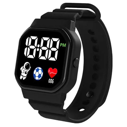 Kids Watch Sport LED Digital Watches Football Silicone Strap Waterproof Electronic Wristwatch for Children Boys Girls Gifts Zenn Organics Inc