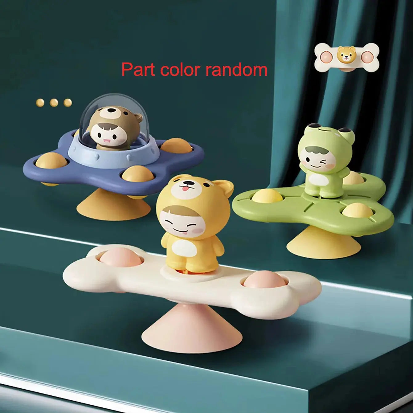 Baby Soothe Toy Cartoon Airplane Soothe Baby Artifact Baby Bath Fun Sucker Spinner Early Education Table Games Zenn Organics Inc