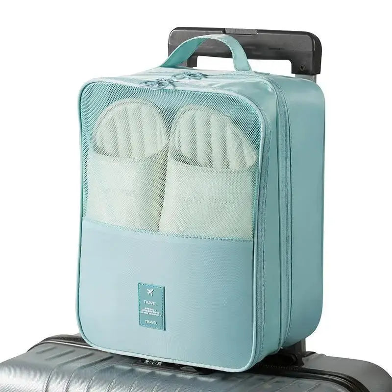Shoe Bags - Holds 3 Pair of Shoes, Travel Essentials for Flying Carry On Luggage Accessories Zenn Organics Inc