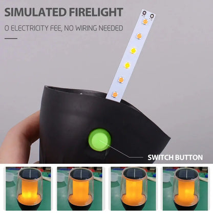 Solar outdoor LED garden lamp by Zenn Organics Inc, waterproof landscape path light for yard, backyard, and patio decor.