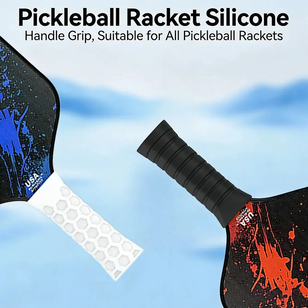 1PC Pickleball Paddle Grip Covers Sweat-Absorption Silicone Overgrip Sleeve for Badminton Rackets Non-Slip Handle Protector Zenn Organics Inc