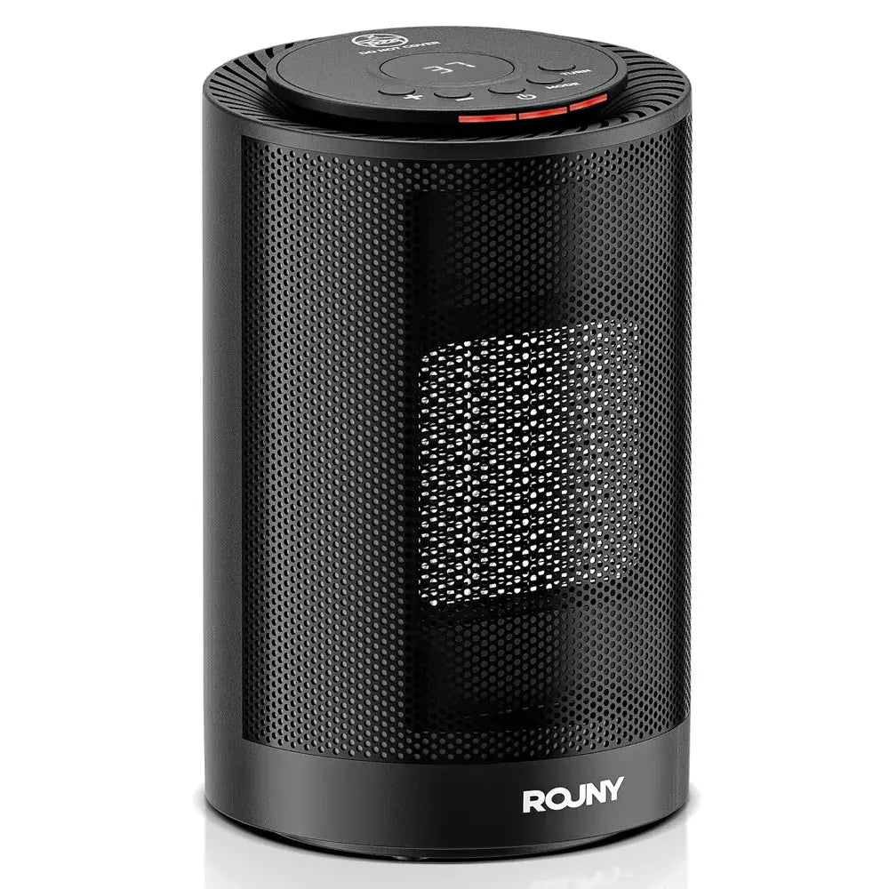 Portable PTC Heater, Hot Air Convection Fan Heater with 16-37℃ Thermostat, Oscillating Electric Space Heater for Home Office Zenn Organics Inc
