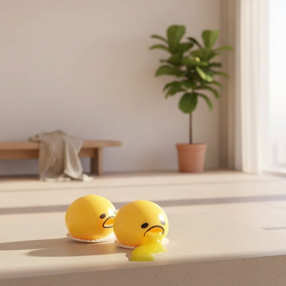 Puking Egg Yolk Stress Ball With Yellow Goop Relieve Stress Toy Funny Squeeze Tricky AntiStress Disgusting Egg Toy Kids Gift Zenn Organics Inc