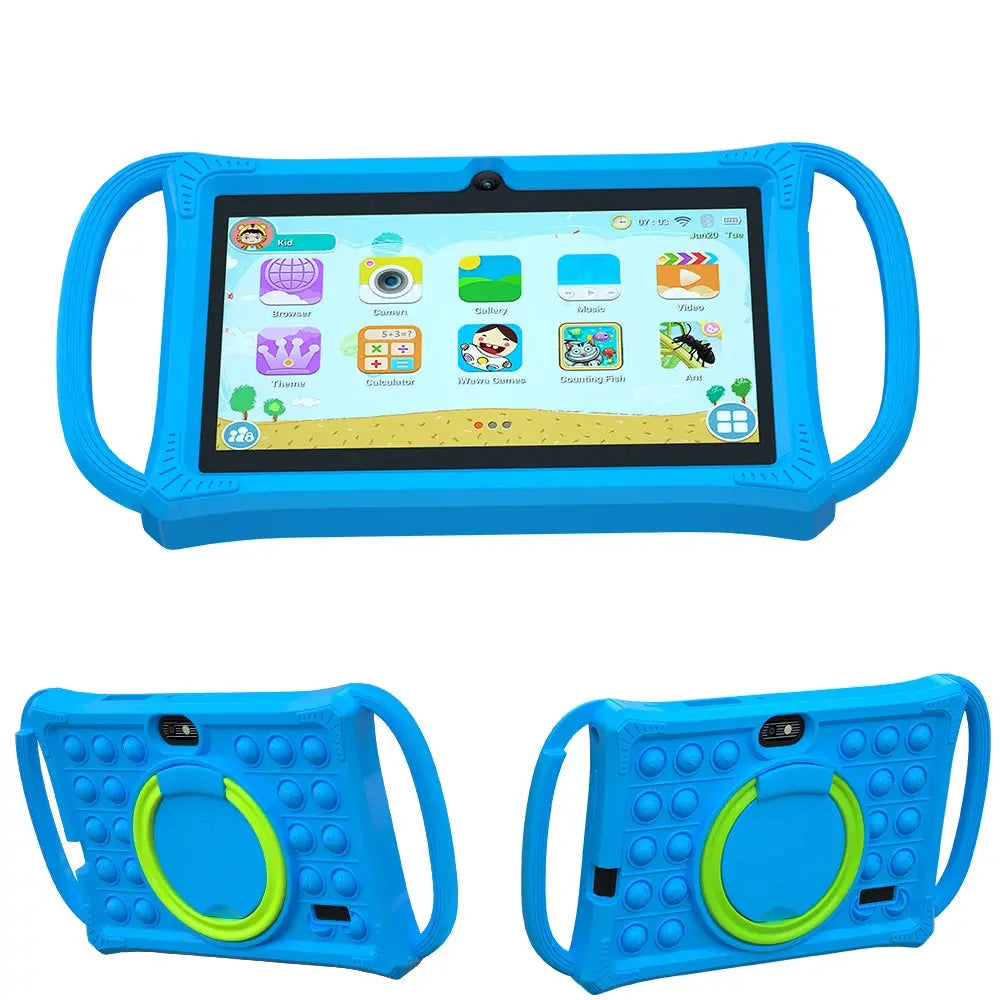 Kids Tablet 7.0 Inch  Android 12 Quad Core 4GB RAM+64GB ROM 4500mAh Dual Camera WiFi Parental Control Zenn Organics Inc