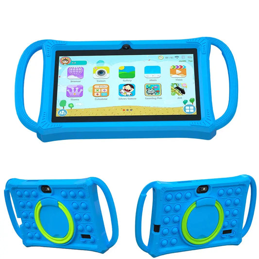 Kids Tablet 7.0 Inch  Android 12 Quad Core 4GB RAM+64GB ROM 4500mAh Dual Camera WiFi Parental Control Zenn Organics Inc