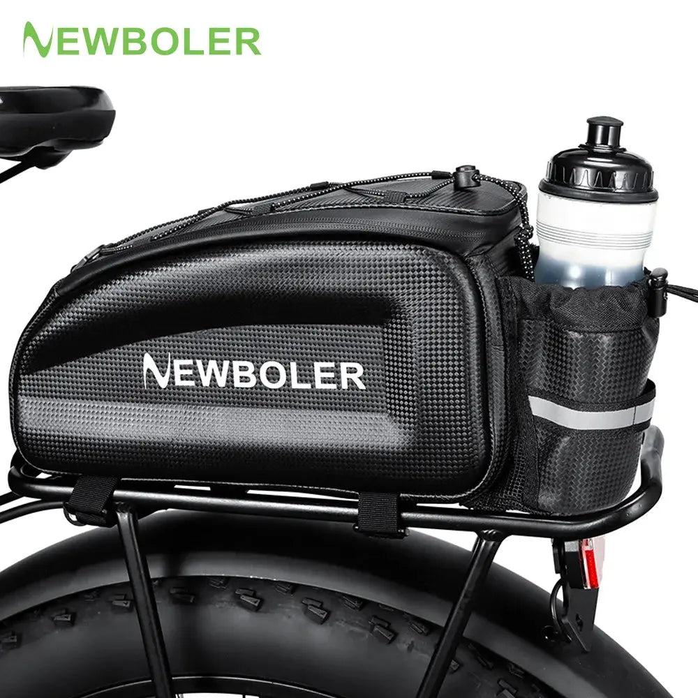 NEWBOLER Hard Shell Bicycle Trunk Bag Large Capacity Bike Shoulder Bag Waterproof Bike Rear Seat Rack Bag For MTB Cycling E-Bike Zenn Organics Inc