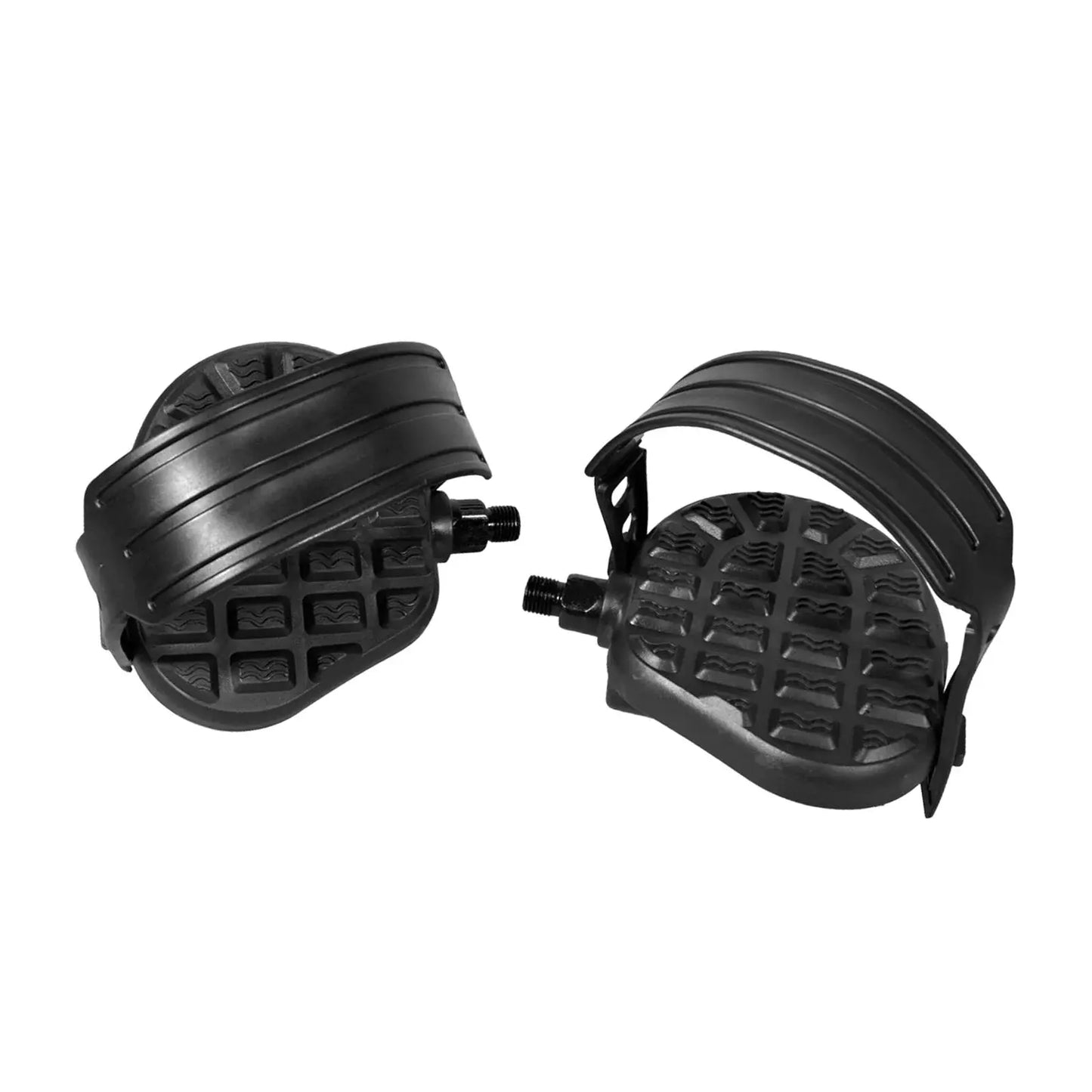Exercise Bike Pedals with Clips and Straps Lightweight Bike Replacement Parts for Indoor Riding Stationary Bike Home Gym Zenn Organics Inc