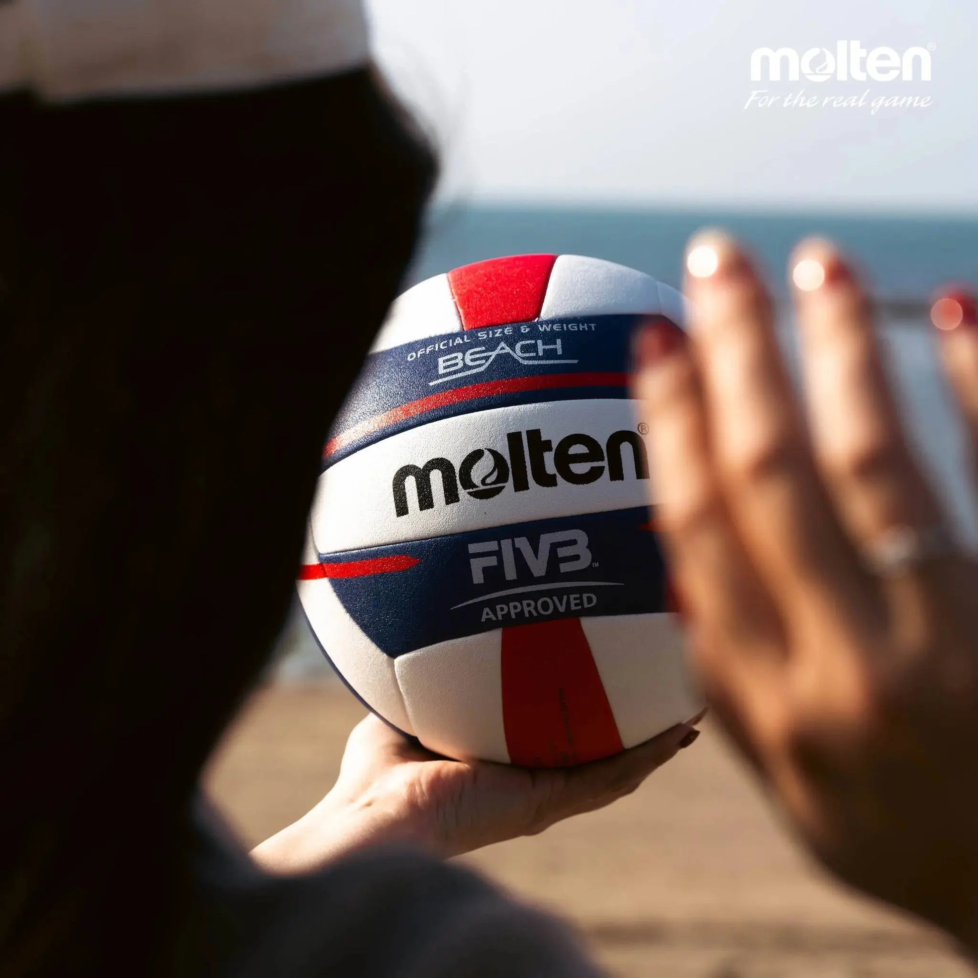 Zenn Organics Inc Molten Size 5 volleyball ball for indoor and outdoor match and training use, high quality sports equipment.