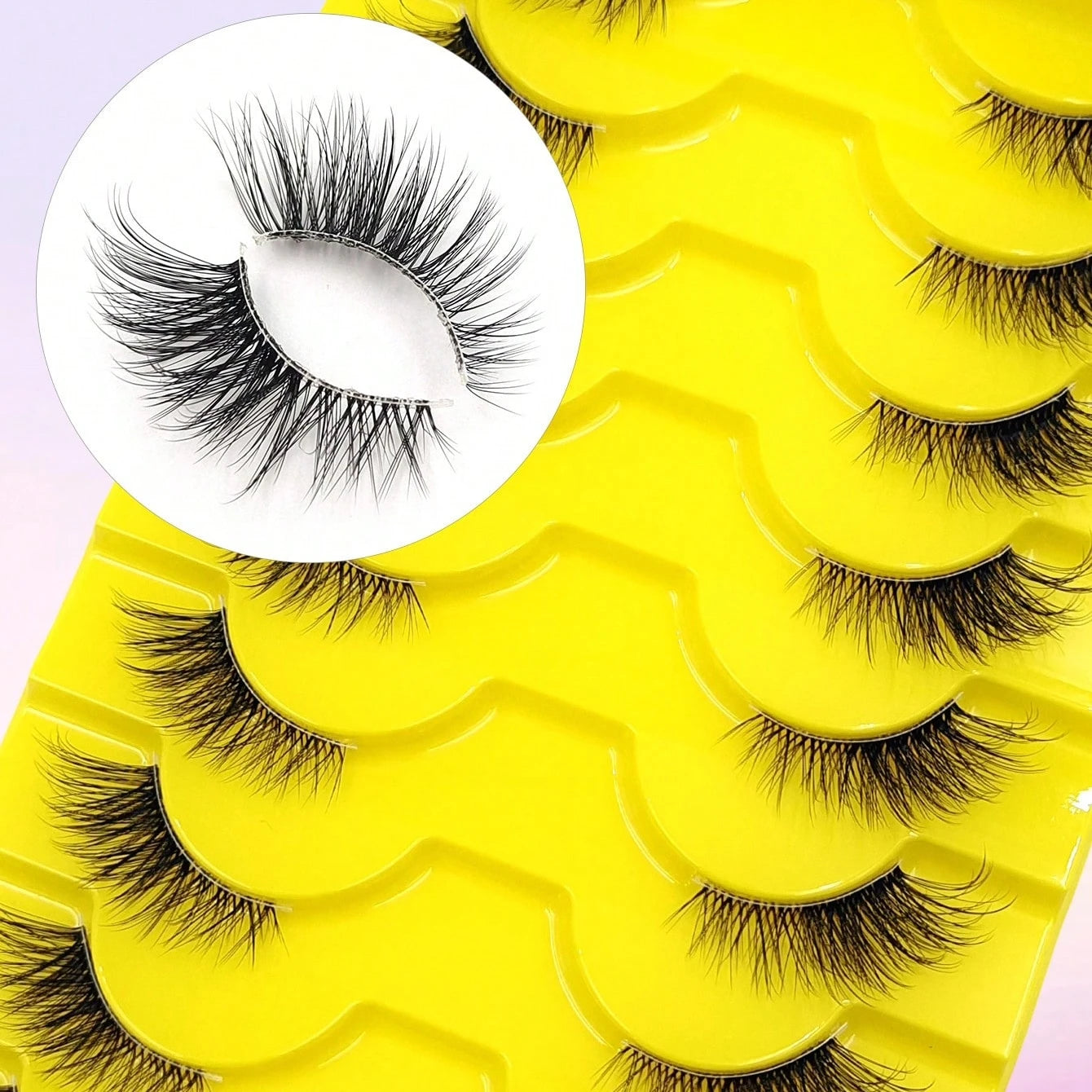 10 Pairs Elegant Faux False Eyelashes, Wispy Cat Eye Design for Natural Fluffiness - Perfect for Everyday Glam Zenn Organics Inc