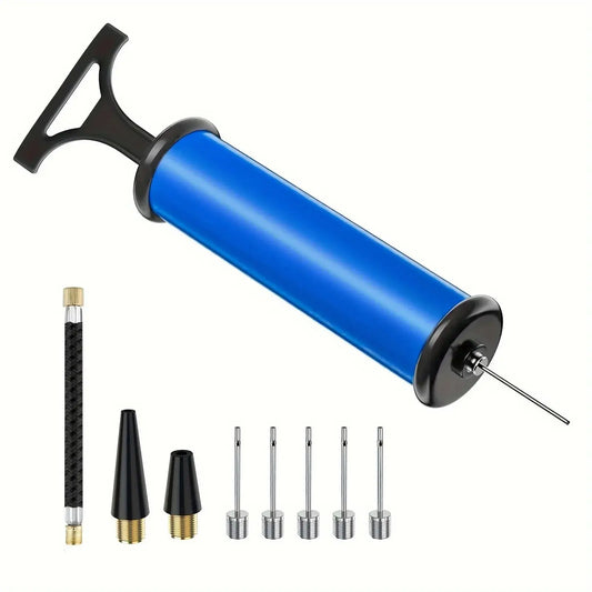 1 set Portable Multifunctional Ball Pump With Needle And Nozzle, Ball Inflator For Football,Basketball,Volleyball,Swimming Zenn Organics Inc