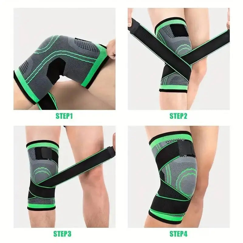1pc Breathable Compression Knee Brace For Sports, AndJoint Support - High Elastic Knee Pad Protector For Fitness,Weightlifting Zenn Organics Inc