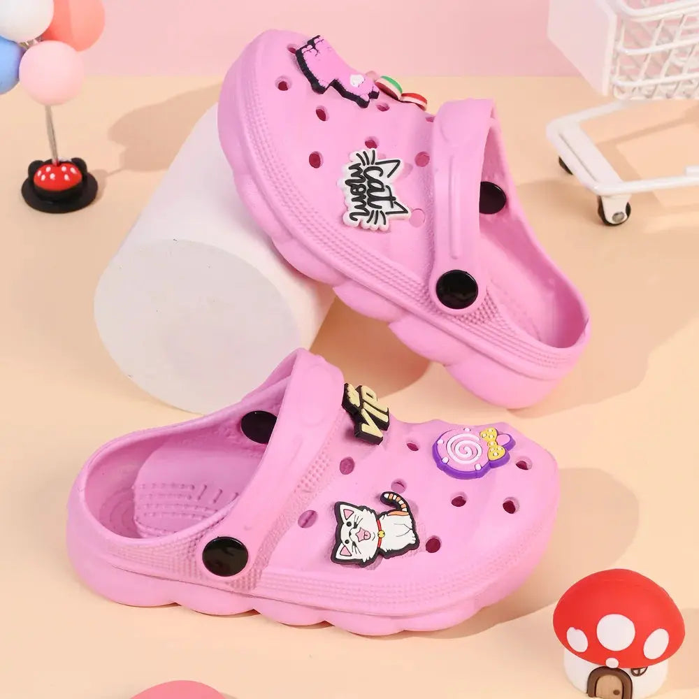 Summer Children's Slippers Boys Girls Cartoon Cute Anti-Slip Open-Toe Clogs Infant Toddler and Big Kids Sandals Zenn Organics Inc