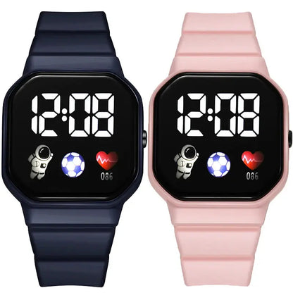 Kids Watch Sport LED Digital Watches Football Silicone Strap Waterproof Electronic Wristwatch for Children Boys Girls Gifts Zenn Organics Inc