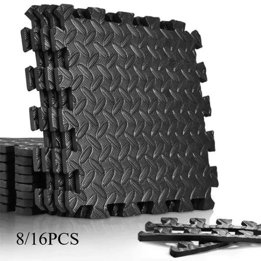 8/16 Pcs Foam Fitness Non Slip Yoga Mat Fitness Floor Tile Protection Pad Fitness Equipment Mat Suitable for Indoor Fitness Zenn Organics Inc