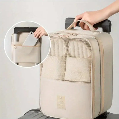 Shoe Bags - Holds 3 Pair of Shoes, Travel Essentials for Flying Carry On Luggage Accessories Zenn Organics Inc