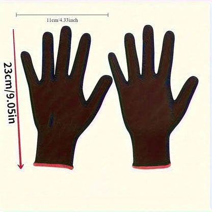 A set of breathable nylon garden work gloves, without PU coating and silicone, not waterproof, used for excavation and planting Zenn Organics Inc