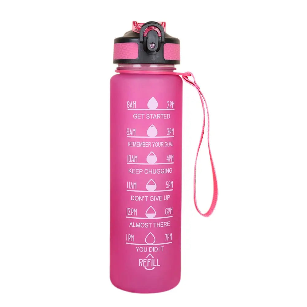 1L Water Bottle Portable Sport Water Bottle Pretty Drink Bottle Leakproof Gym Water Bottle for Outdoor Travel Fitness Cycling Zenn Organics Inc