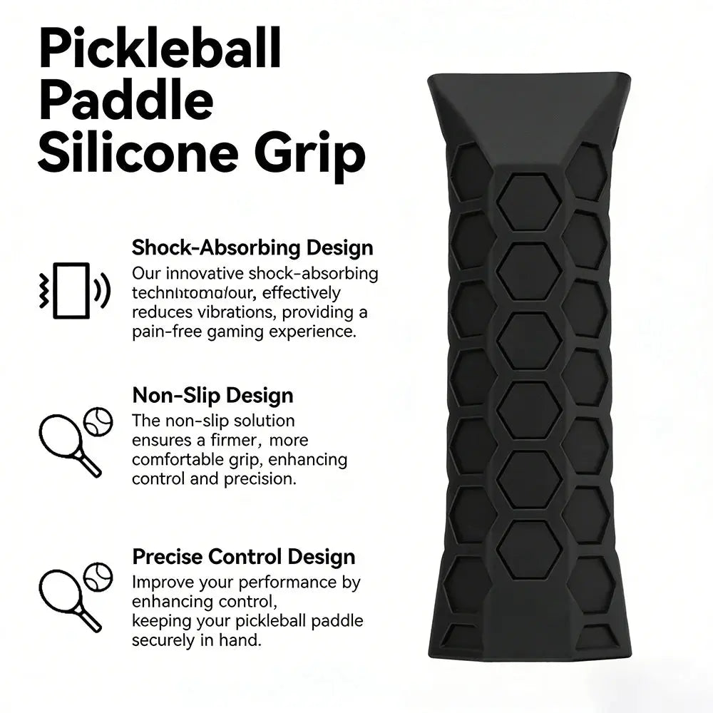 1PC Pickleball Paddle Grip Covers Sweat-Absorption Silicone Overgrip Sleeve for Badminton Rackets Non-Slip Handle Protector Zenn Organics Inc
