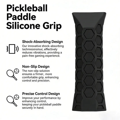 1PC Pickleball Paddle Grip Covers Sweat-Absorption Silicone Overgrip Sleeve for Badminton Rackets Non-Slip Handle Protector Zenn Organics Inc