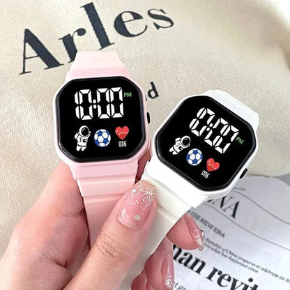 Kids Watch Sport LED Digital Watches Football Silicone Strap Waterproof Electronic Wristwatch for Children Boys Girls Gifts Zenn Organics Inc