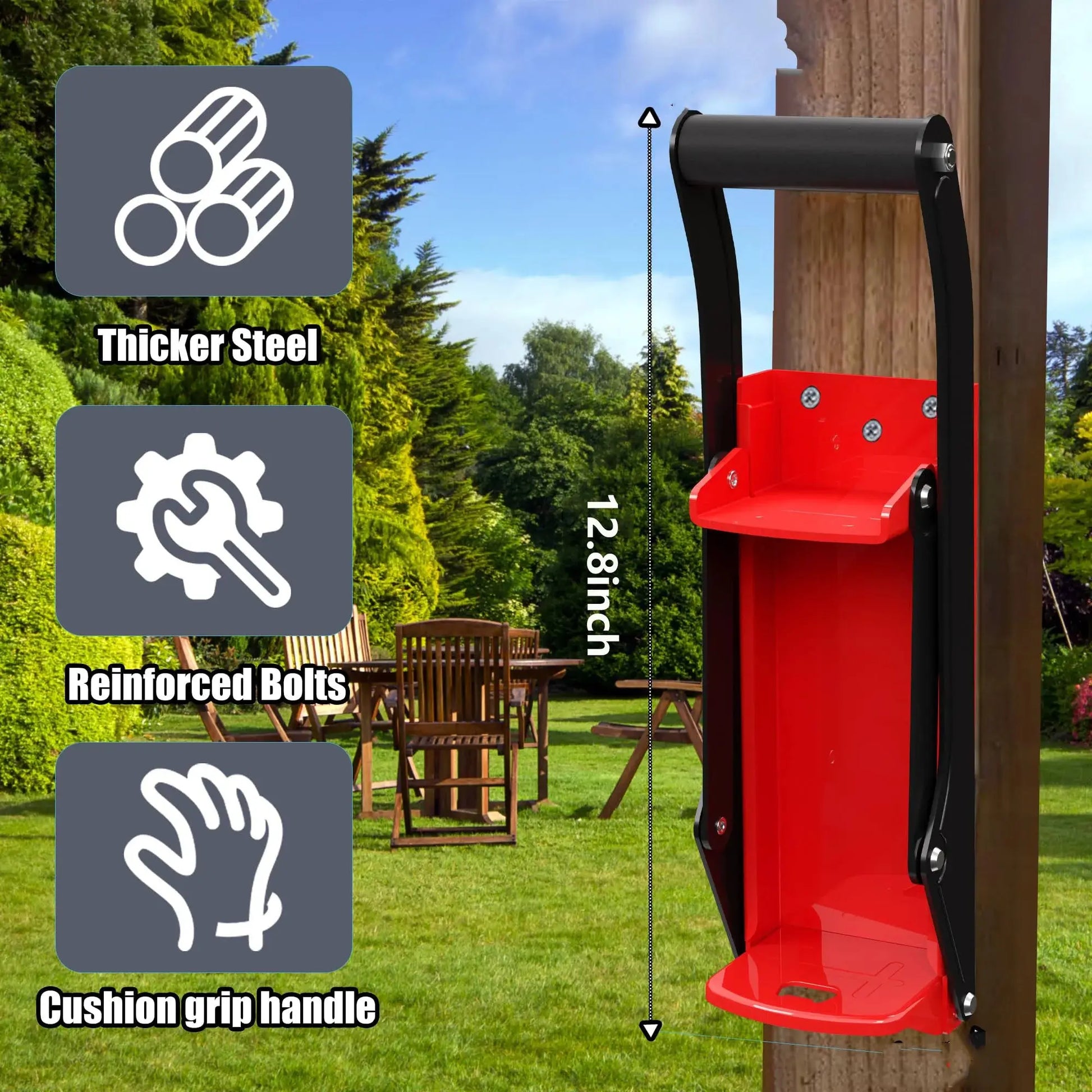 Crushers for Recycling 12/16oz Heavy Duty Metal Can Crusher Wall Mounted Soda & Beer Can Smasher for Recycling Bottle Opener Zenn Organics Inc
