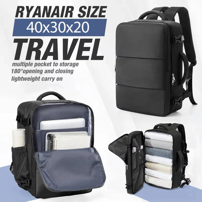 Ryanair 40x30x20 Luggage Cabin Bag, 40x30x20 Bag Men Women 15.6inch Laptop Bag Business  Travel Backpack，College School Backapck Zenn Organics Inc