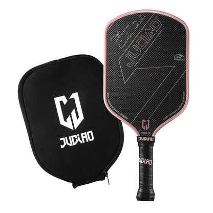 JUCIAO T-Titanium Pickleball Paddle Carbon Fiber Pickleballs For Spin And Control Foam  Injected Edges Thermoformed Pickleball Zenn Organics Inc