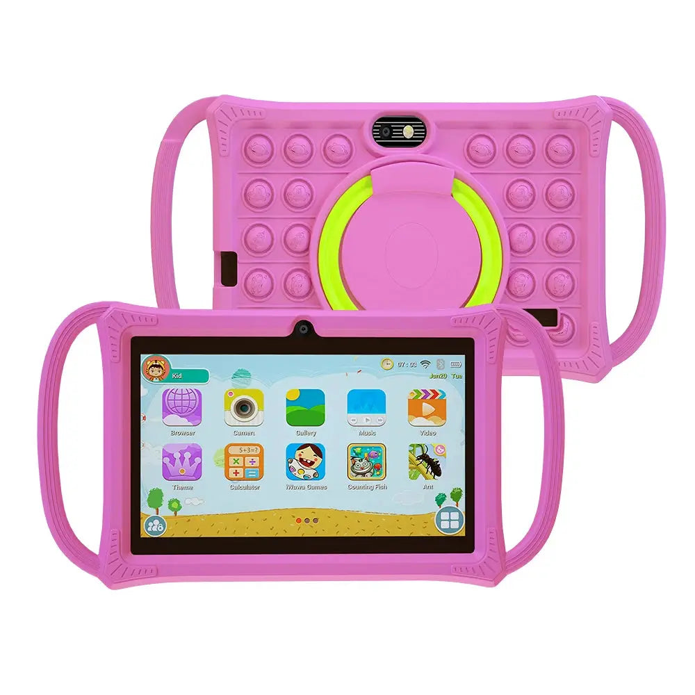 Kids Tablet 7.0 Inch  Android 12 Quad Core 4GB RAM+64GB ROM 4500mAh Dual Camera WiFi Parental Control Zenn Organics Inc