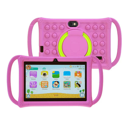 Kids Tablet 7.0 Inch  Android 12 Quad Core 4GB RAM+64GB ROM 4500mAh Dual Camera WiFi Parental Control Zenn Organics Inc