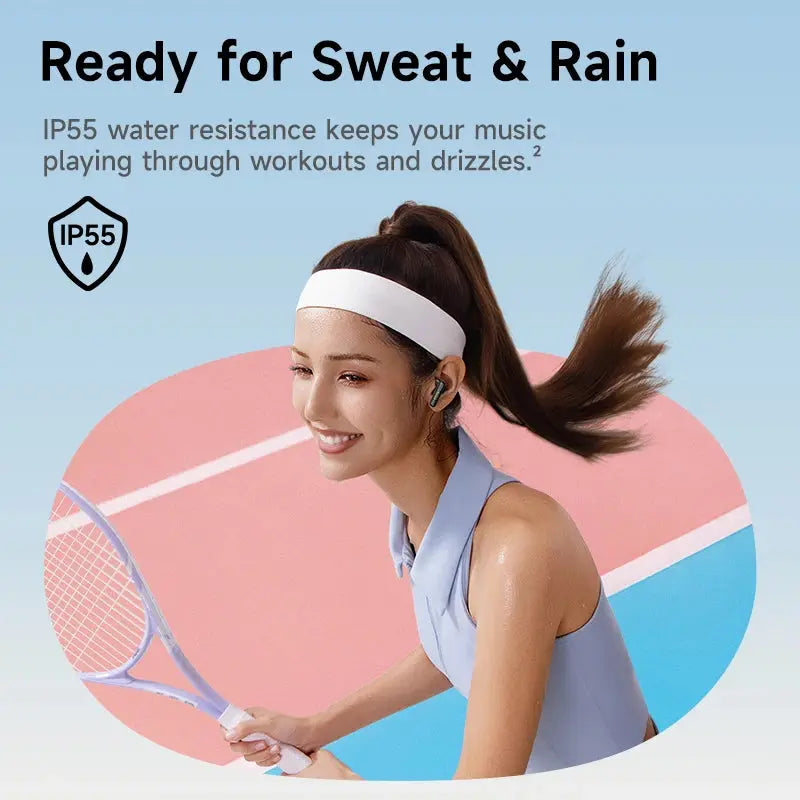 Baseus Bass BS2 Lite True Wireless Earbuds Bluetooth 6.0 Semi-in-Ear Earphones 2-Mic AI ENC 40H Playtime IP55 SuperBass Ear buds Zenn Organics Inc