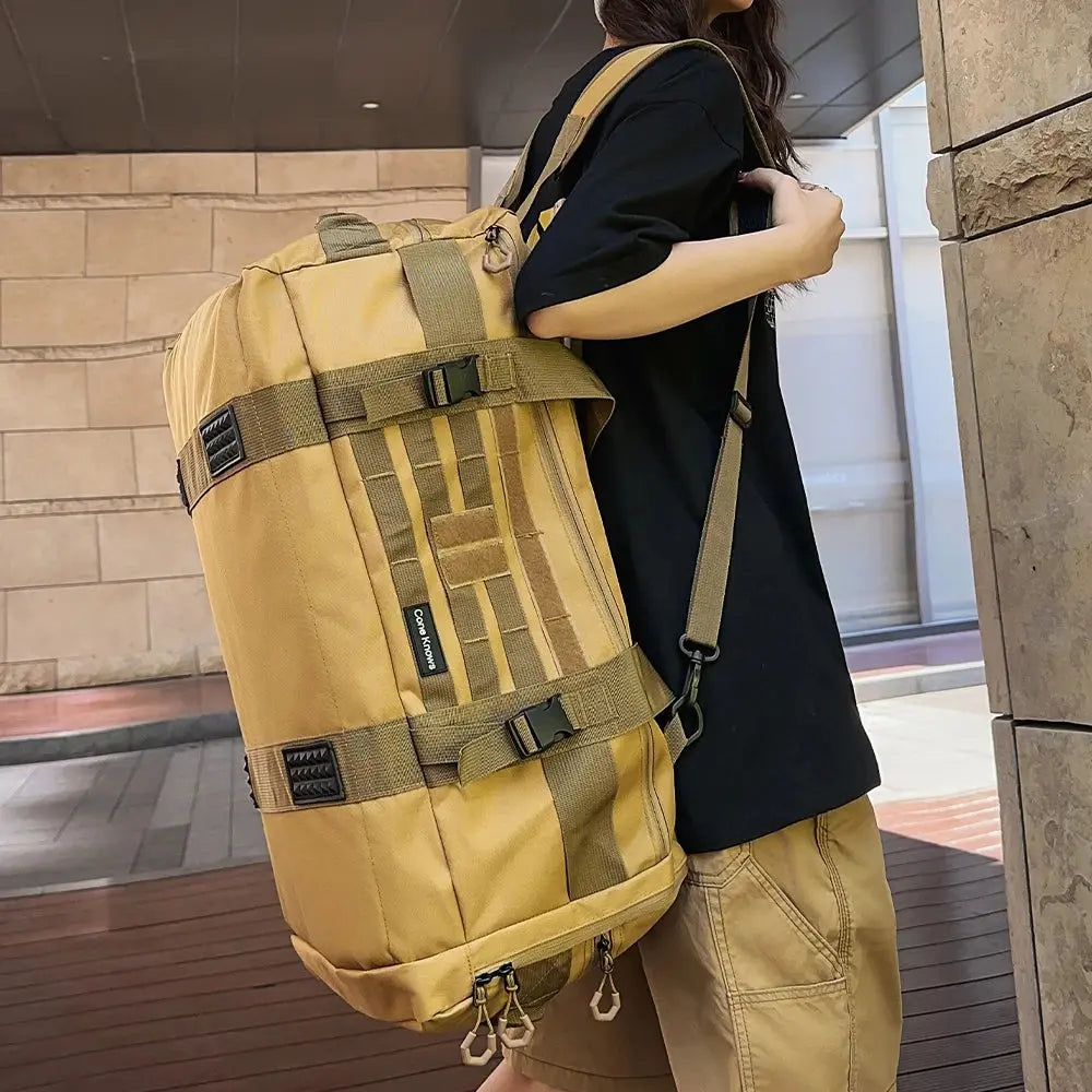 Luggage Duffel Bag Camping Backpack Tactical Large Bags Men's Hiking Travel Mountaineering Trip Utility Gym Weekend Duffle Zenn Organics Inc