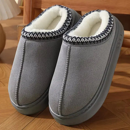 Women's Comfort Lined Slippers Soft Sole Winter Warm Indoor Outdoor Shoes Elegant Couple Slippers Zenn Organics Inc
