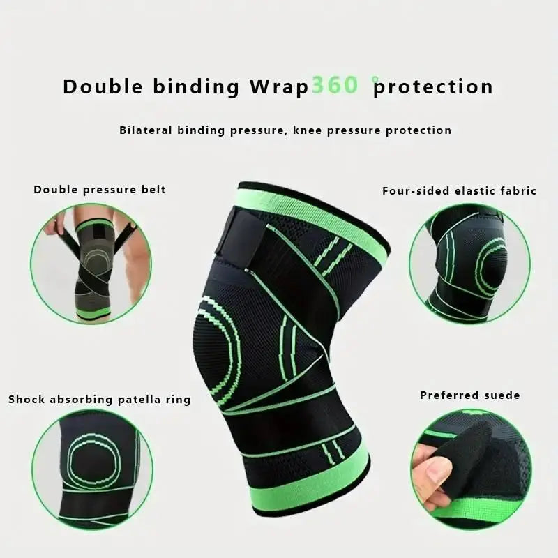 1pc Breathable Compression Knee Brace For Sports, AndJoint Support - High Elastic Knee Pad Protector For Fitness,Weightlifting Zenn Organics Inc