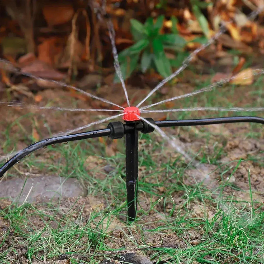 Garden Watering System, Quick-Connect Drip Irrigation Kit, DIY Automatic Irrigation Equipment Set for Lawn Raised Bed Greenhouse Zenn Organics Inc