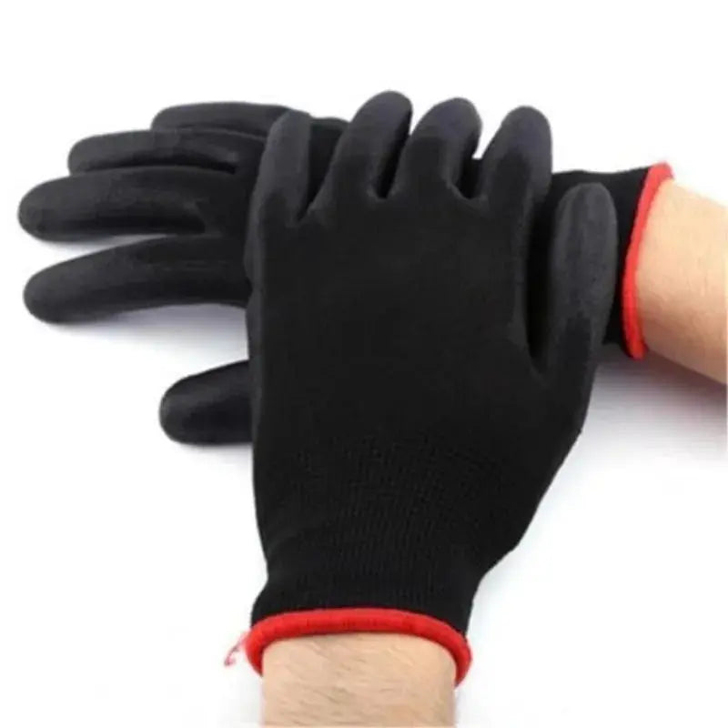 A set of breathable nylon garden work gloves, without PU coating and silicone, not waterproof, used for excavation and planting Zenn Organics Inc