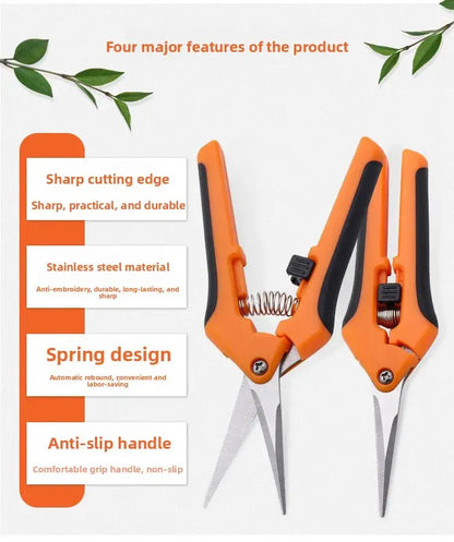 Garden non-slip and labor-saving flower branch shears, pruning shears, fruit and vegetable shears, garden shears Zenn Organics Inc