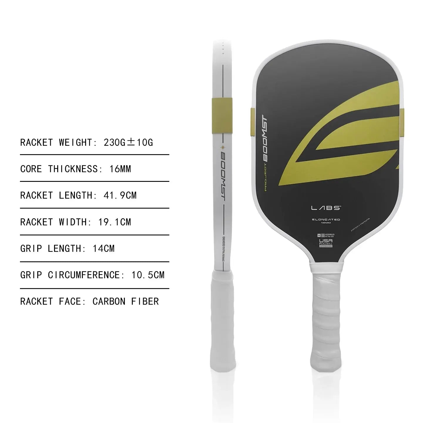 Boomstick  T700 Pickleball Paddle 16mm Thickness Pro EPP+EVA Foam TPU Edging Super Durable Training Custom LOGO Available Zenn Organics Inc
