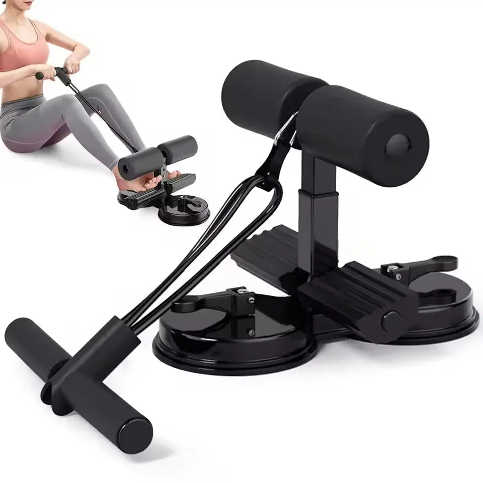 Sit up assist device, home fitness equipment, abdominal compression device, suction cup type multifunctional exercise equipment Zenn Organics Inc