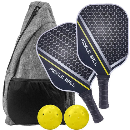 Pickleball Paddles Set-Graphite Carbon Fiber Usapa Approved Lightweight Racquets Set Indoor and Outdoor Exercise For All Ages Zenn Organics Inc