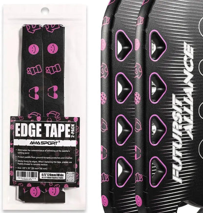 Pickleball Paddle Protection Tape New Color for 13mm/16mm/19mm Padel- 2 Units Pack Paddle Head Edge Guard- Pickleball Lead Tape Zenn Organics Inc