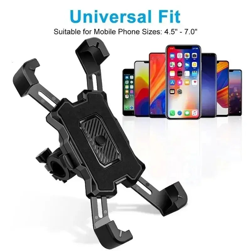 360° Rotatable Bike Phone Stand: Non-Slip Cycling Holder for MTB, Moto, Electric Bicycle Zenn Organics Inc