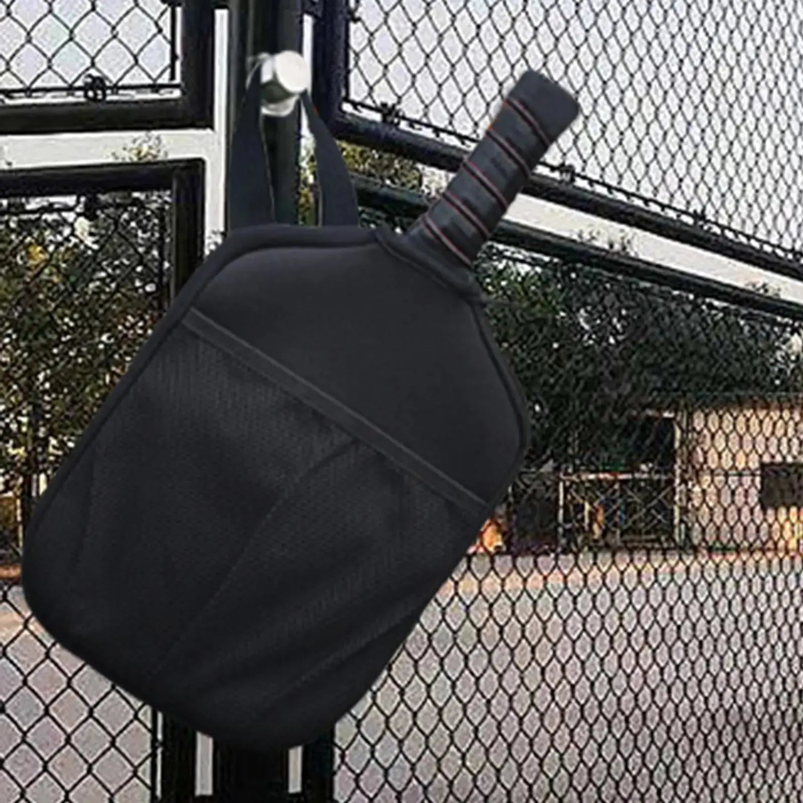 with Pocket and Handle Strap Storage Carrier Waterproof Neoprene Pickleball Paddle Covers Pickleball Racket Sleeve for Practice Zenn Organics Inc