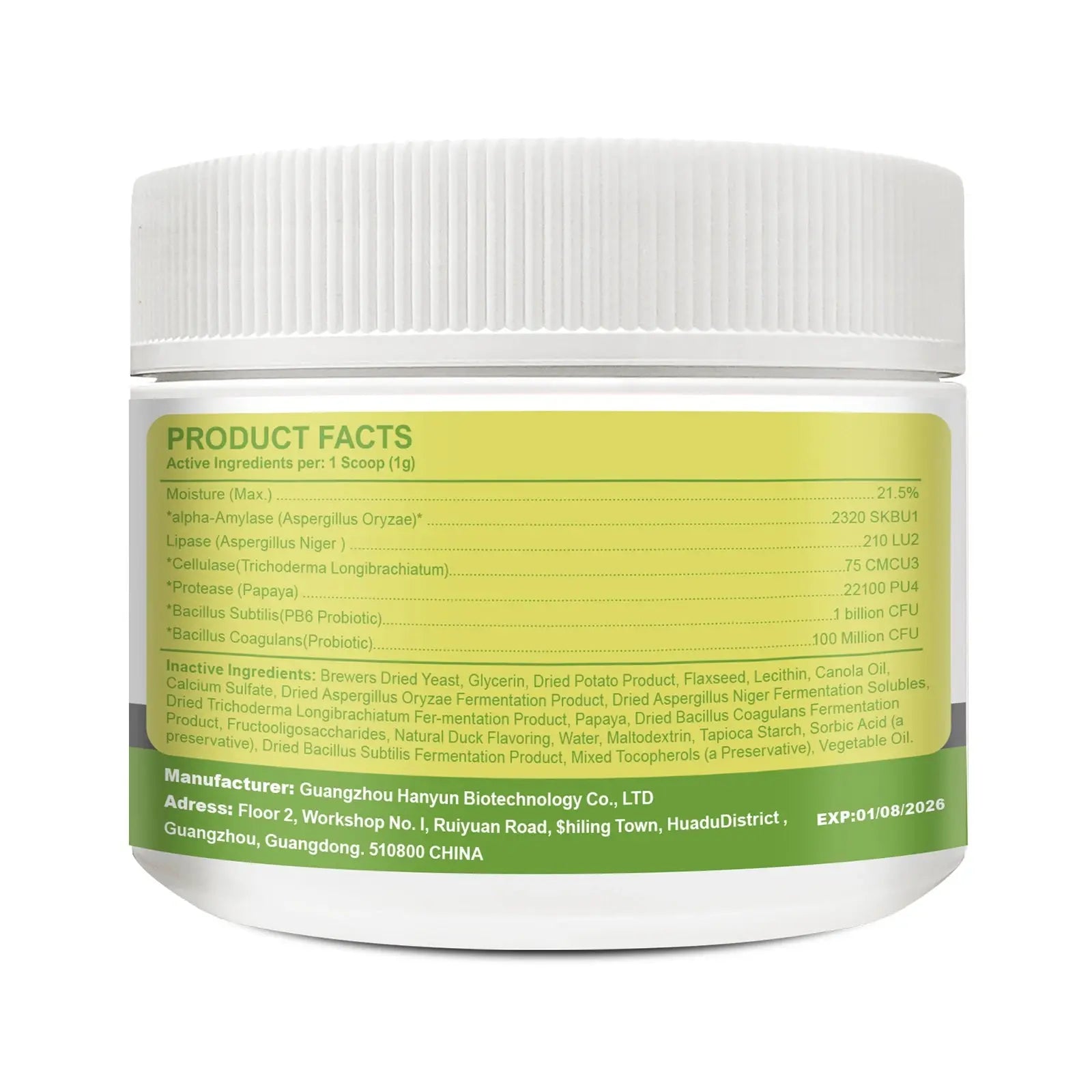Dog Probiotic Powder Supplement - Supports Digestive Health&Relieves Diarrhea,Boosts Immune System for Puppy Adult Senior Dogs Zenn Organics Inc