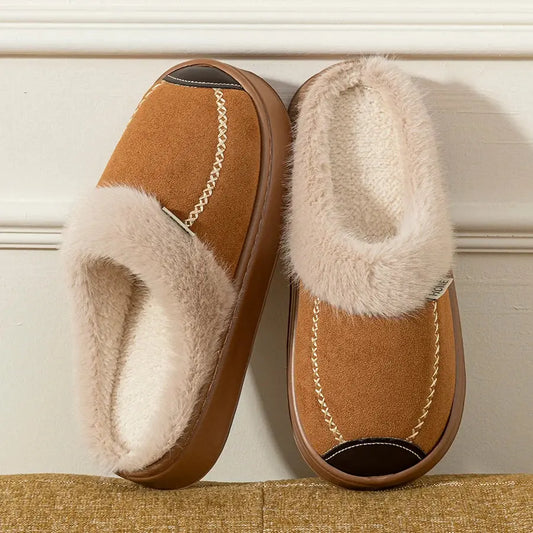 Fashion Women Slippers Winter Soft Thick Soled Indoor and Outdoor Warmth Comfort Breathable Non Slip Casual Couple Home Shoes Zenn Organics Inc