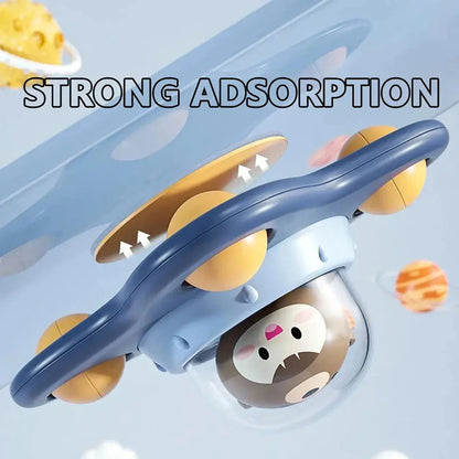 Baby Soothe Toy Cartoon Airplane Soothe Baby Artifact Baby Bath Fun Sucker Spinner Early Education Table Games Zenn Organics Inc