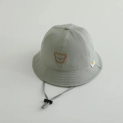 Cute Bear Baby Bucket Hats Korean Boy Girl Summer Uv Protection Fisherman Caps Kids Outdoor Sunshade Panama Basin Caps Zenn Organics Inc
