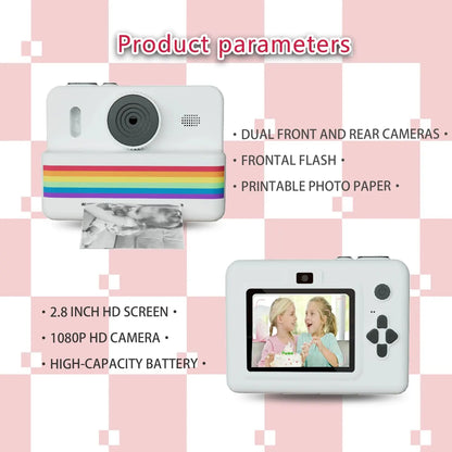 Digital Children Camera For Photography Mini Printer Portable Thermal Instant Print Photo Kids Camera 2.8inch HD Video Toy Gifts Zenn Organics Inc