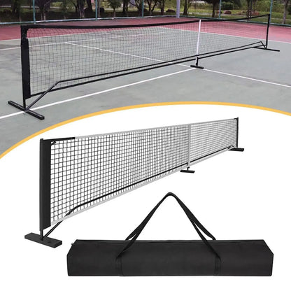Portable Pickleball Net System Regulation Size with Carrying Bag with Metal Frame 22 Feet Badminton Net for Indoor Outdoor Game Zenn Organics Inc