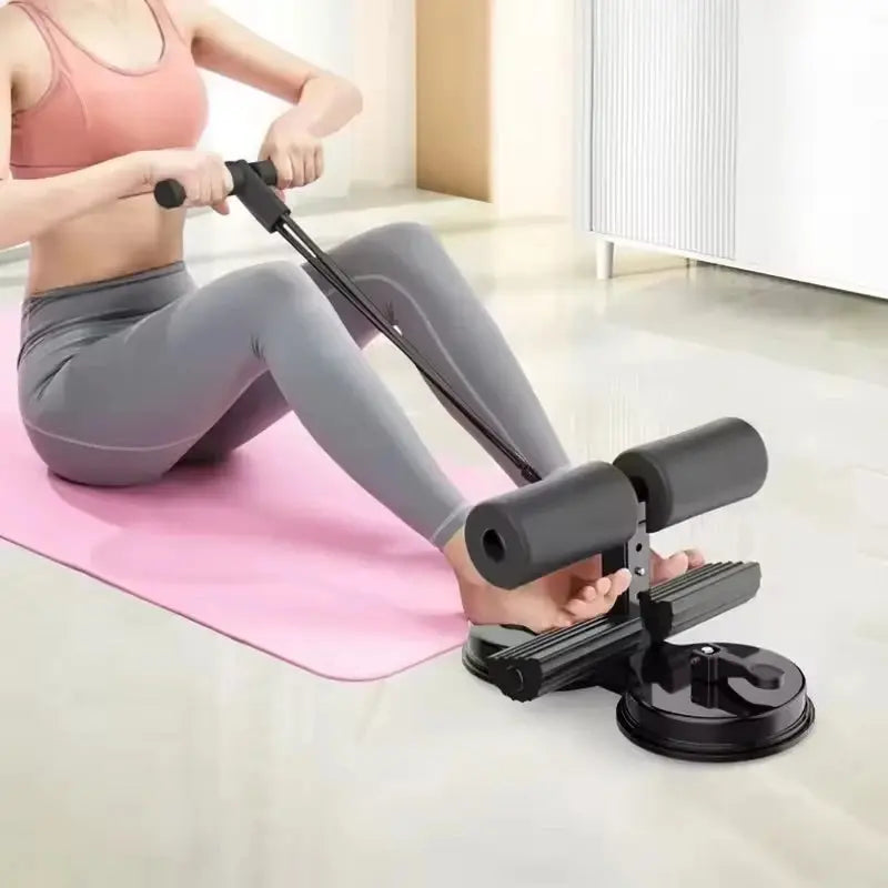 Sit up assist device, home fitness equipment, abdominal compression device, suction cup type multifunctional exercise equipment Zenn Organics Inc